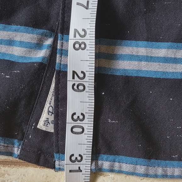 Original Penguin Long Sleeve Casual Button Down Blue Striped Men's XL - Picture 9 of 16